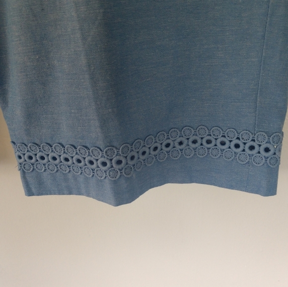 Alfred Dunner 20W Blue Cropped Pants - Picture 2 of 6